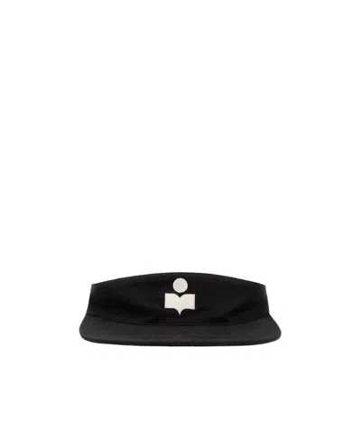Isabel Marant Logo Sunshade Hat In Black