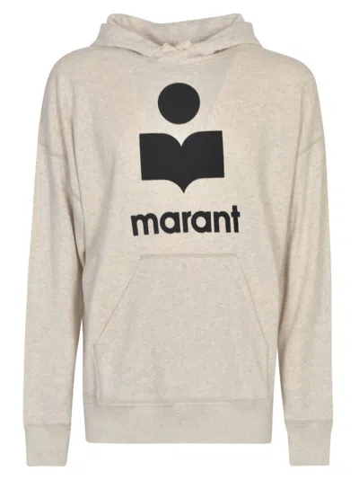 Isabel Marant Logo Sweatshirt In Ecru