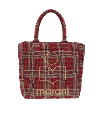 Isabel Marant Logo Tote Bag In Red