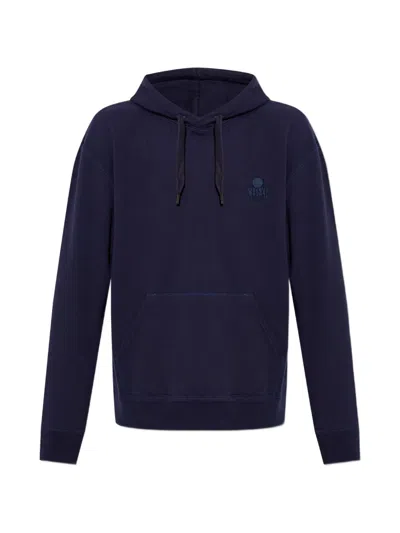 Isabel Marant Logo-embroidered Hoodie In Blue