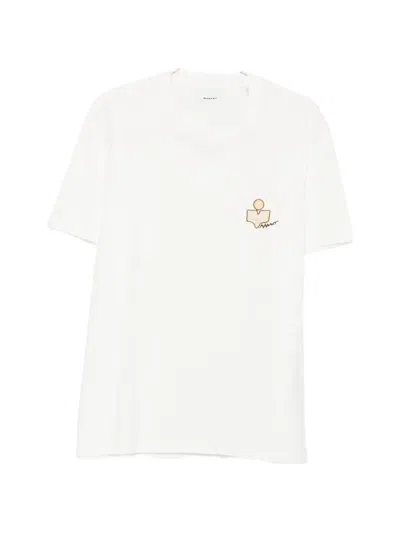 Isabel Marant Logo-embroidered T-shirt In White