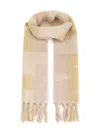 Isabel Marant Loliana Checked Fringed Scarf In Neutral