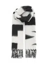 Isabel Marant Oversized Wool Scarf With Bold Graphic Pattern In Multi