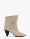 Isabel Marant Loline Suede Ankle Boots With Micro Studs