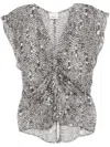 Isabel Marant Lonea Blouse In Grey