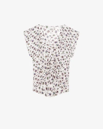 Isabel Marant Lonea Top In Ecru