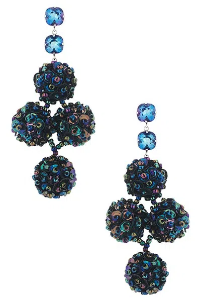 Isabel Marant Long Crystal Earring In Multi