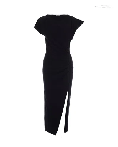 Isabel Marant Midi Dress Nadela In Black