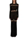 Isabel Marant Elmire Embellished Cutout Knitted Maxi Dress
