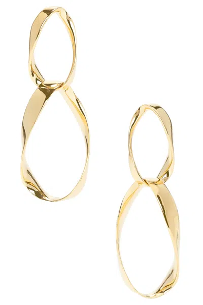 Isabel Marant Long Hoop Earrings In Gold
