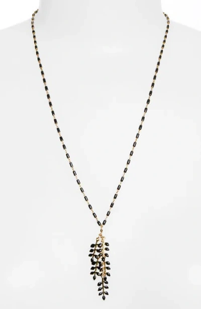 Isabel Marant Long Pendant Necklace In Black