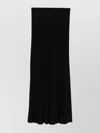Isabel Marant Long Pleated Knit Skirt In Black