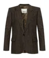 Isabel Marant Long Sleeve Blazer In Brown