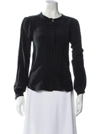 Pre-owned Isabel Marant Long Sleeve Blouse In Black