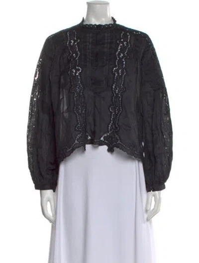 Pre-owned Isabel Marant Long Sleeve Blouse In Black