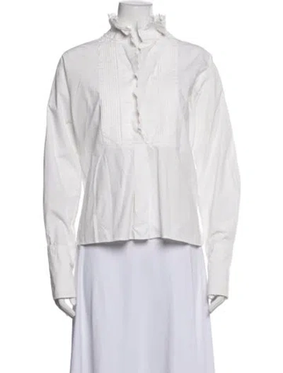 Pre-owned Isabel Marant Long Sleeve Blouse In Blue