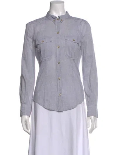 Pre-owned Isabel Marant Long Sleeve Blouse In Gray