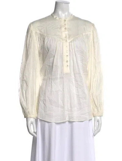 Pre-owned Isabel Marant Long Sleeve Blouse In Neutral