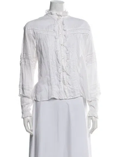 Pre-owned Isabel Marant Long Sleeve Blouse In Neutrals