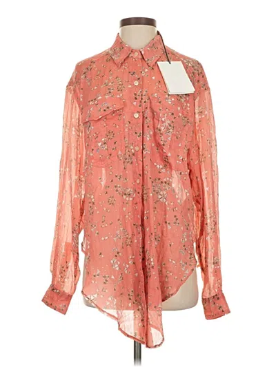 Isabel Marant Long Sleeve Blouse In Orange