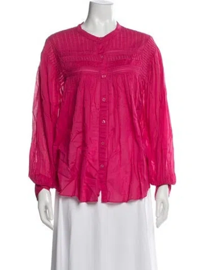 Pre-owned Isabel Marant Long Sleeve Blouse In Pink