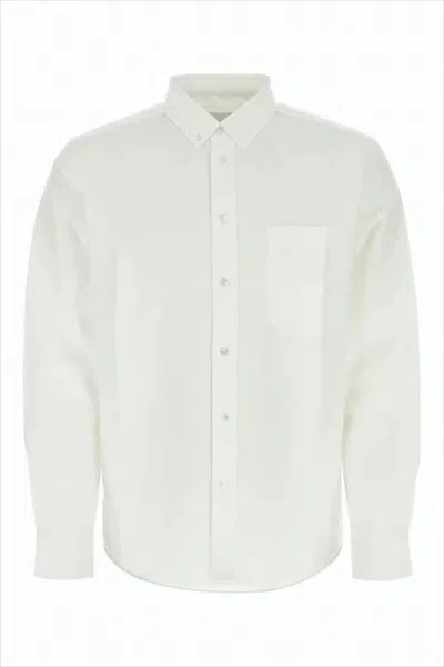 Isabel Marant Long-sleeve Button-down Shirt With Classic Collar In White