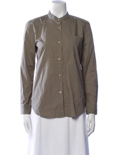 Pre-owned Isabel Marant Long Sleeve Button-up Top In Neutral