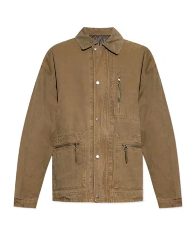 Isabel Marant Long Sleeve Casual Jacket In Brown