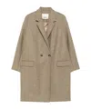 Isabel Marant Efegozi Double-breasted Wool Coat In Brown