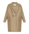 Isabel Marant Efegozi Double-breasted Wool Coat In Neutral