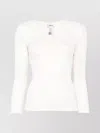 Isabel Marant Long Sleeve Cotton Top In White