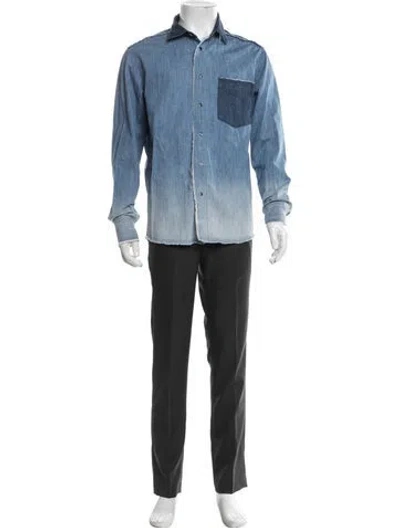 Pre-owned Isabel Marant Long Sleeve Denim Shirt In Blue