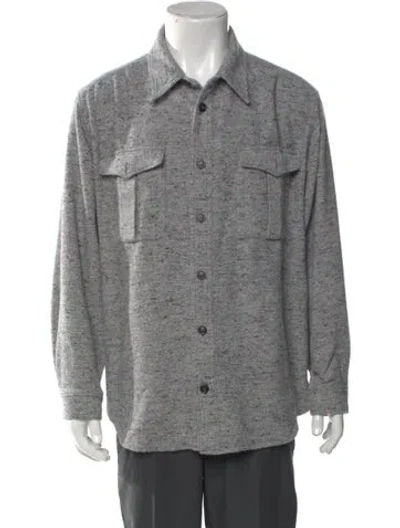 Pre-owned Isabel Marant Long Sleeve Denim Shirt In Gray