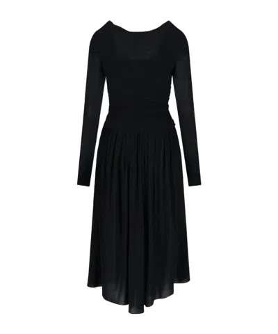 ISABEL MARANT ISABEL MARANT DRAPED V-NECK MAXI DRESS