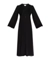 Isabel Marant Faustina Broderie Anglaise And Pointelle-trimmed Poplin Midi Dress In Black