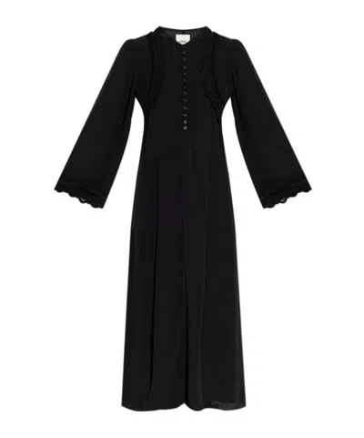 Isabel Marant Long Sleeve Dress In Black