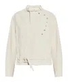 Isabel Marant Timea Buttoned-belted Jacket In White