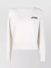 Isabel Marant Shad Lightweight Cotton Sweatshirt With Logo Clothing In Neutral