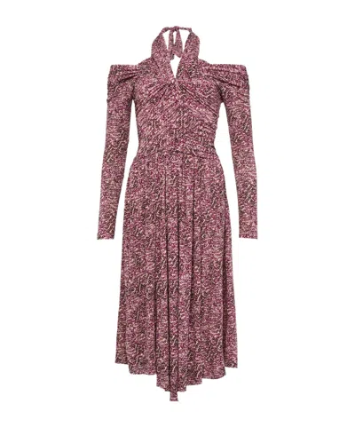 Isabel Marant Valentine Midi Dress In Purple