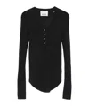 Isabel Marant Idite Button-front Top In Gray