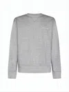 Isabel Marant Long-sleeve Relaxed Fit T-shirt With Subtle Logo Detail In Gray
