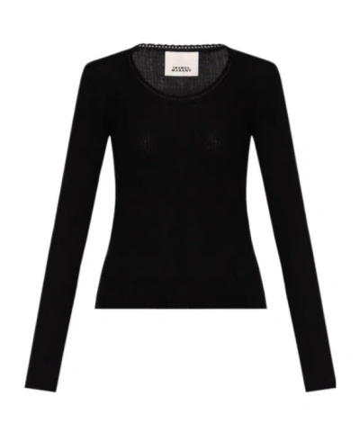 Isabel Marant Long Sleeve Sweater In Black