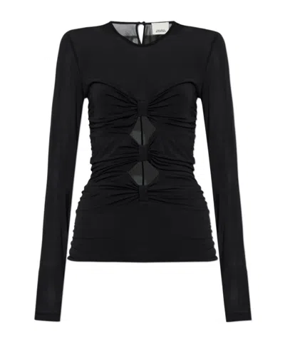 Isabel Marant Long Sleeve Top In Black