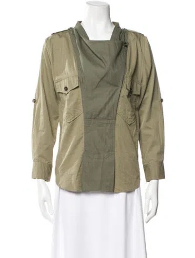 Pre-owned Isabel Marant Long Sleeve Top In Green