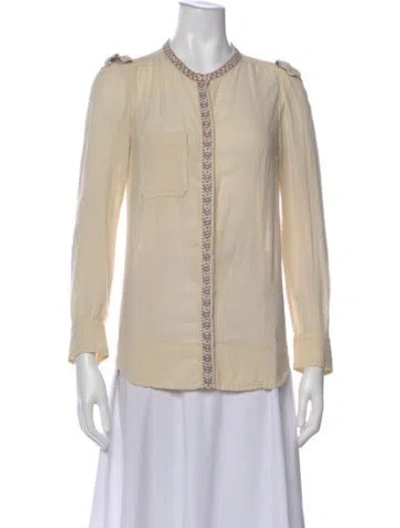 Pre-owned Isabel Marant Long Sleeve Top In Neutral