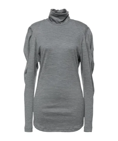 Isabel Marant Long Sleeve Turtleneck Top In Gray