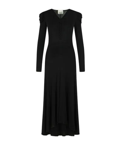 Isabel Marant V Neck Dress In Black