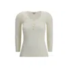 Isabel Marant Maglia A Maniche Lunghe A Costine In Neutral