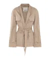 Isabel Marant Beige Cotton Loetiza Casual Jacket In Nude