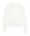 Isabel Marant Lace-pattern Long-sleeve Top In White
